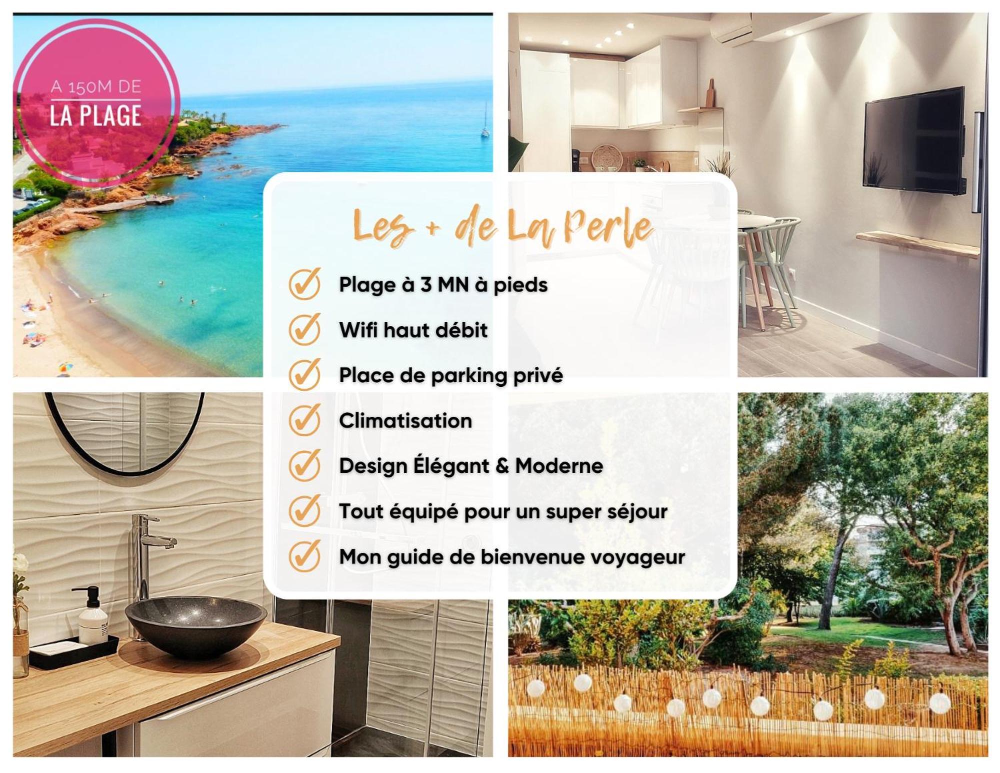 150m de la plage, appartement tout équipé Saint-Raphaël Esterno foto